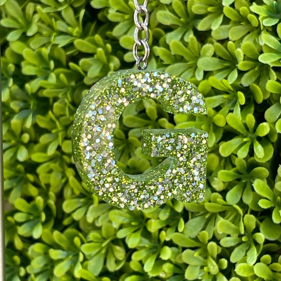 Monogram Resin Keychain - Picture 7 of 9